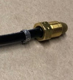 Argon Gas Hose Pigtail Adapter 5/8-18 Right Hand Thread to Female Quick Disconnect