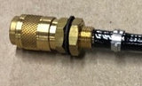 Argon Gas Hose Pigtail Adapter 5/8-18 Right Hand Thread to Female Quick Disconnect