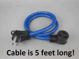 5' 8/3 Full KVA Adapter, 14-50P to 6-50R