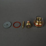 BBW16 Pyrex Cup Kit w/Brass BBW Lens f/9 & 20 Series TIG Torches, #BBWSG19-20KIT