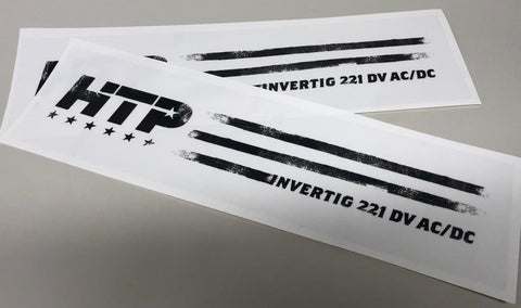 HTP Invertig 221 DV Revolution Themed Stickers- Pair of two stickers