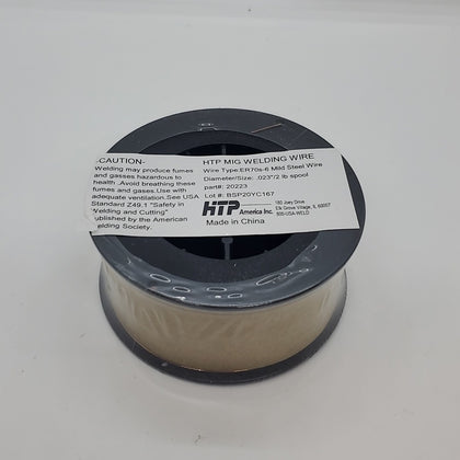 HTP America® ER70S-6 Mild Steel MIG Welding Wire, 2 Lb, 4" Spool