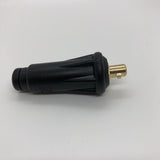 25 Dinse (3/8") Adapter with Flow Thru Gas for 9 and 17 Series TIG Torches
