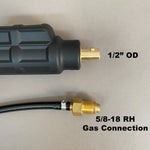 26 Series (200A) Trim Line Air-Cooled Torch w/35 Dinse & 5/8"-18 RH Gas Fitting