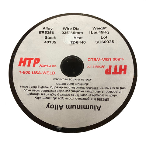 HTP America® ER5356 Aluminum MIG Welding Wire, 1 Lb, 4" Spool
