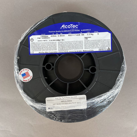 Made in the U.S.A.! Alcotec® ER5554 Aluminum MIG Welding Wire, 5 Lb., 8" Spool