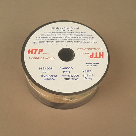 HTP America® E71T-11 Flux-Cored MIG Welding Wire, 2 Lb, 4" Spool