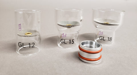 EDGE® Large Diameter Gas Lens Pyrex Cup Kit