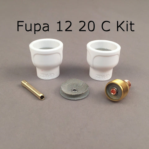 FUPA12 Ceramic Cup Kit f/9 & 20 Series TIG Torches, #FUPA1220CKIT